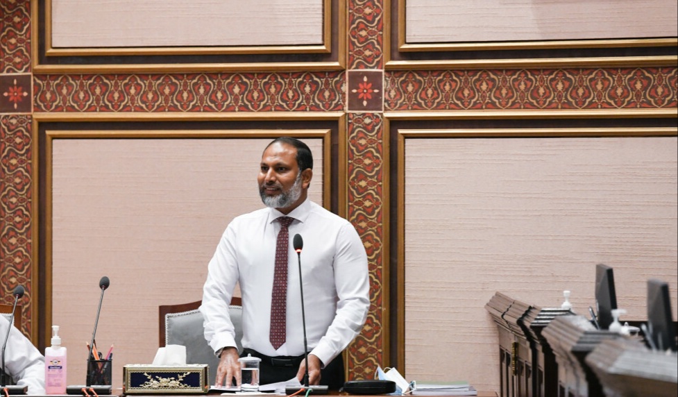 Home Minister Imran Abdullah. Photo: Parliament of the Maldives.