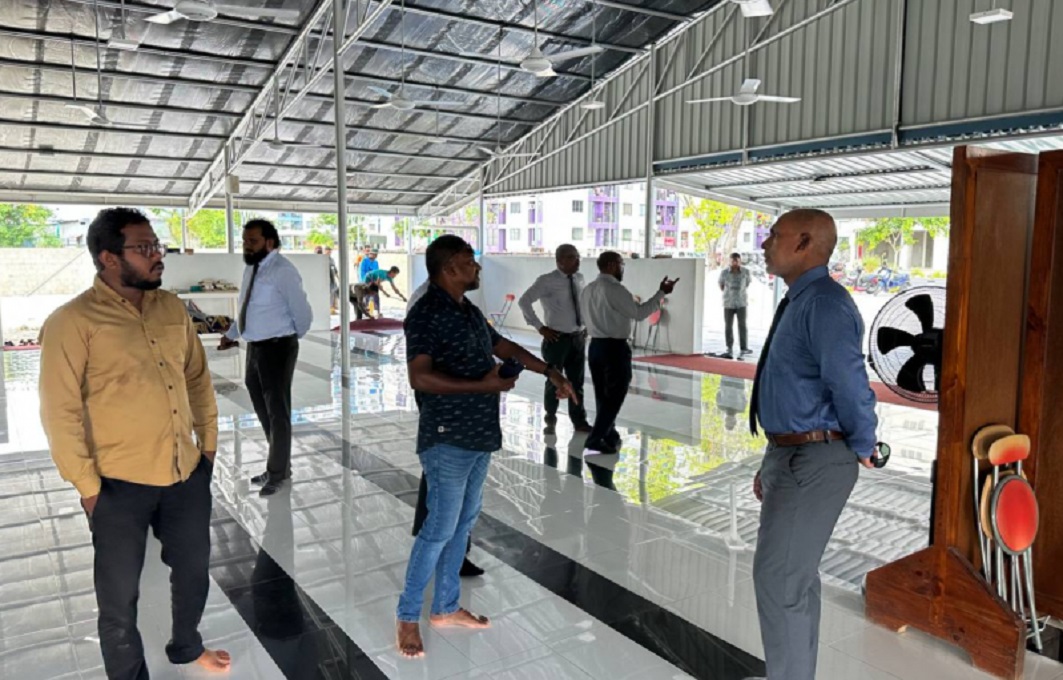 ހުޅުމާލޭ ވަގުތީ މިސްކިތަށް 600 މީހުންގެ ޖާގަ އިތުރުކުރަނީ