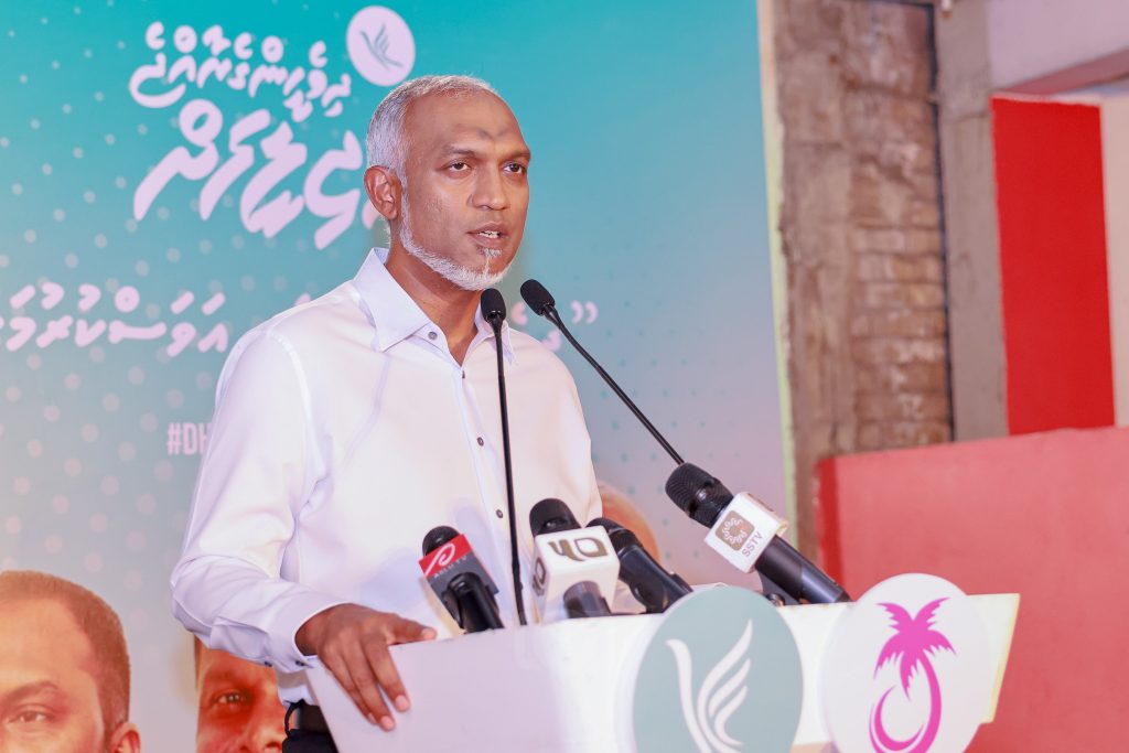 މަޖިލީހުގެ އިންތިހާބު ސަރުކާރަށް ކާމިޔާބުކޮށްދީފިނަމަ ވައުދުތައް 100 ޕަސެންޓު ފުއްދައިދޭނަން: ރައީސް މުއިއްޒު