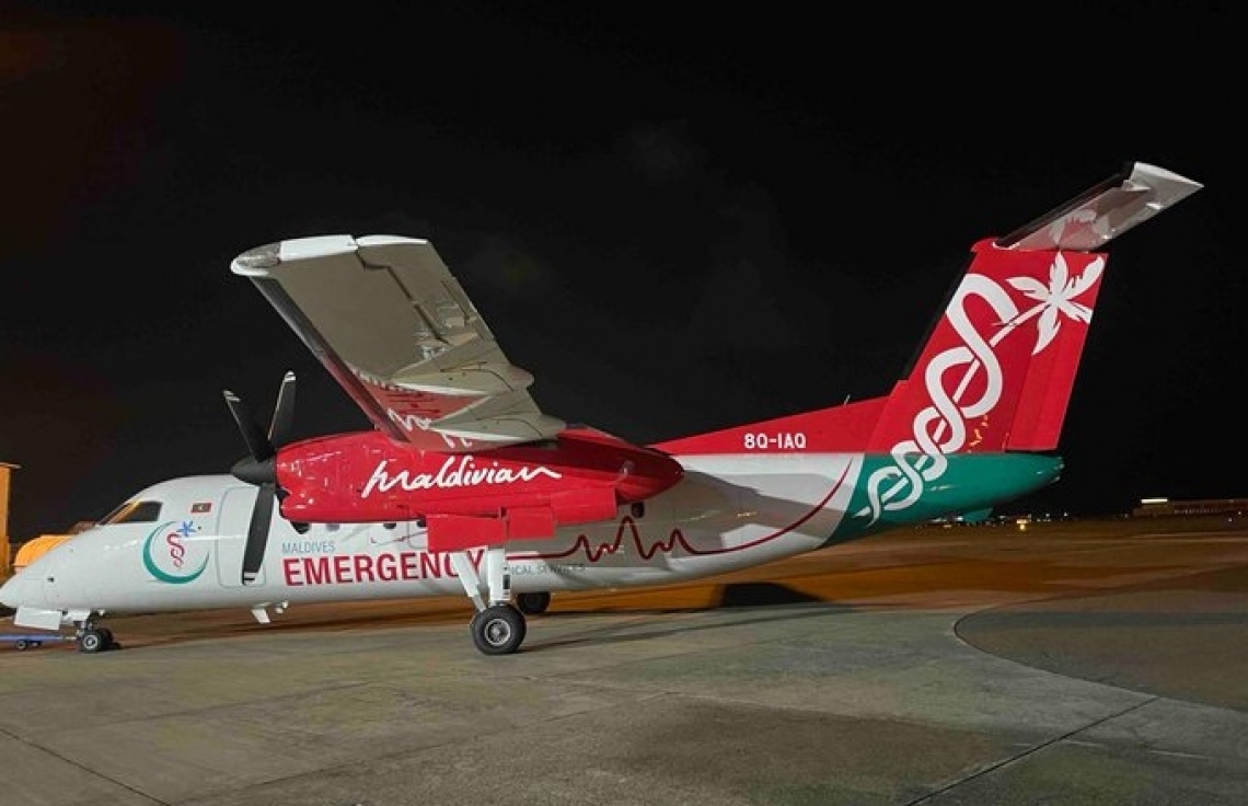 އެއަރ އެމްބިއުލާންސް ތައްޔާރު ކޮށްފައިވާނީ އެމަޖެންސީ ހާލަތްތަކަށް ބޭނުންވާ ވަސީލަތްތަކާއެކު: މޯލްޑިވިއަން