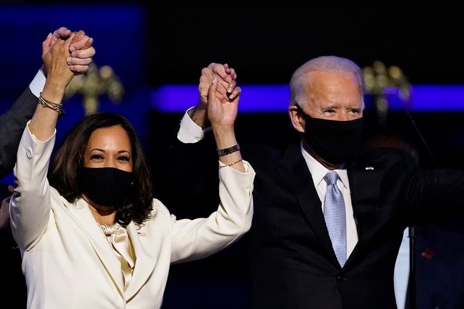 US President-elect Joe Biden and Vice President-elect Kamala Harris.