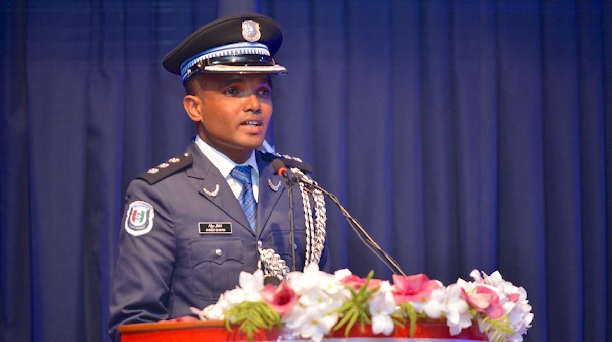 އައްޑޫ ޕޮލިސް ކޮލެޖްގެ ވެރިއަކަށް ޝިފާން