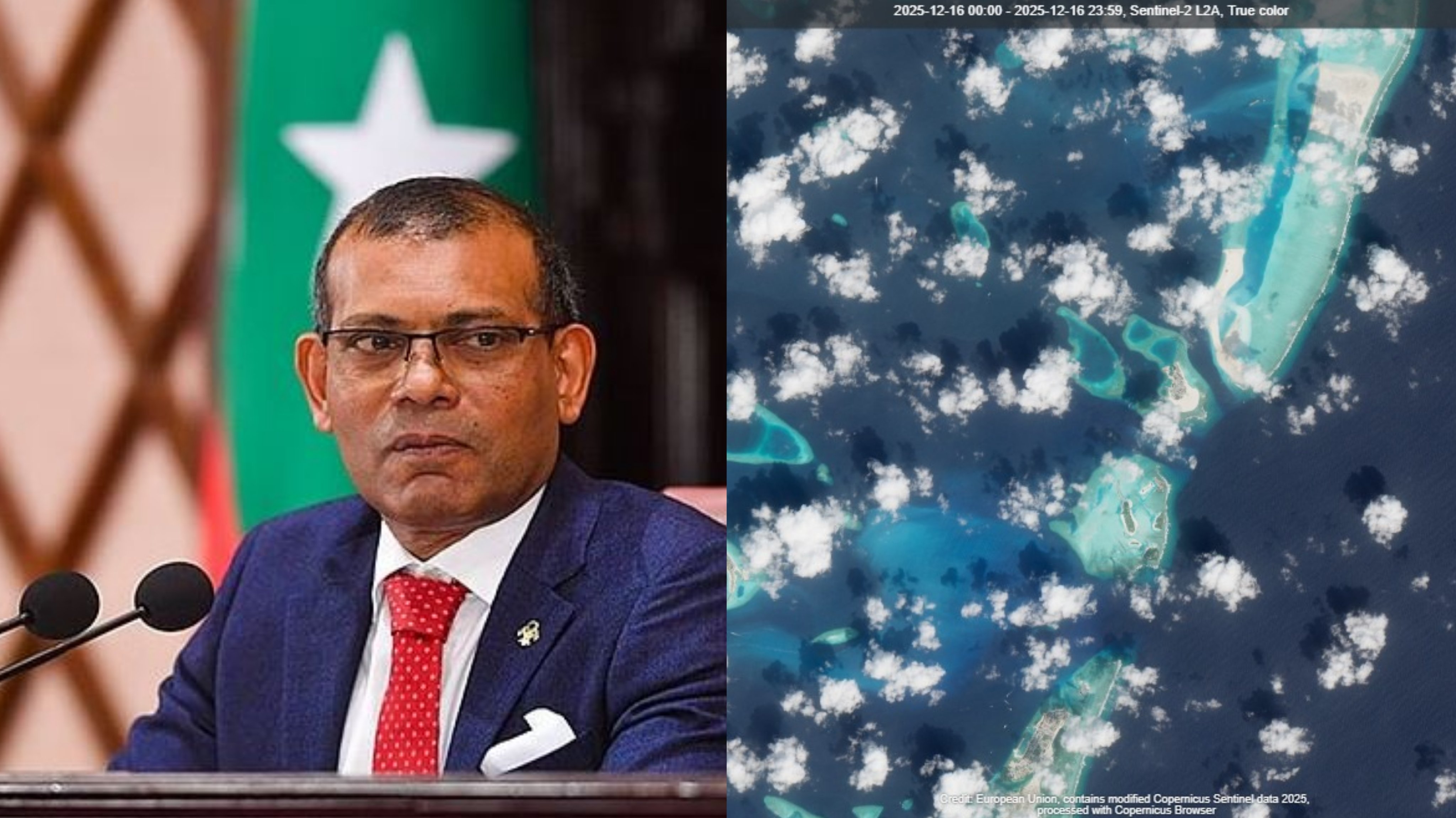 ހިއްކަމުންދާ ފުށިދިއްގަރު ފަޅު ކައިރީގައިވާ ފަރުތަކަށް ދަނީ ބޮޑެތި ގެއްލުންތައް ވަމުން: ރައީސް ނަޝީދު