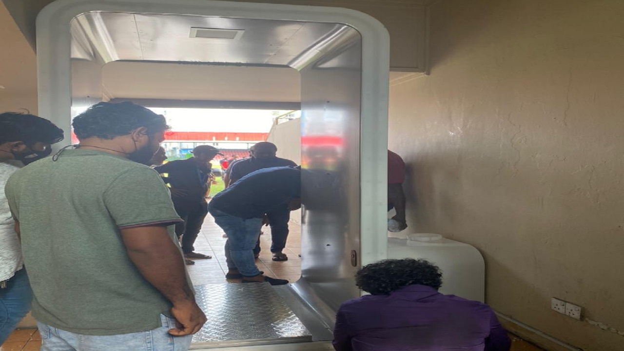 ގަލޮޅު ދަނޑުގައި ޑިސްއިންފެކްޓް ގޭޓެއް ބަހައްޓައިފި