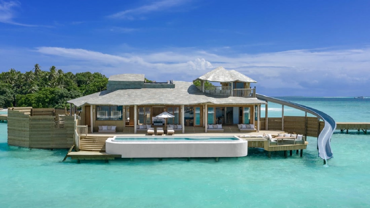 World’s largest overwater villas in Soneva Fushi. Photo: CNN