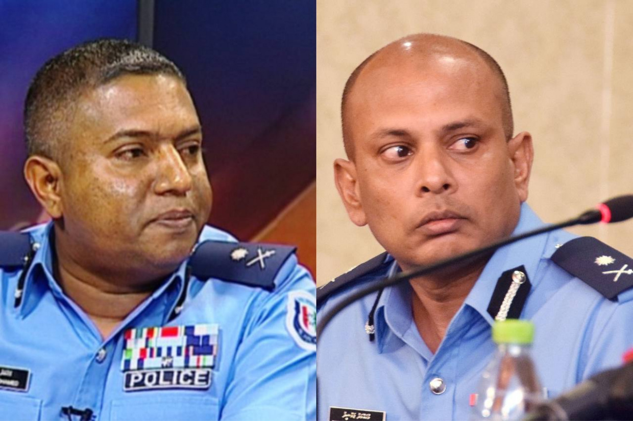 ޕޮލިސް ބޯޑުގެ ނިއްމުން ތަންފީޒުކޮށް ދެ އޮފިސަރަކު މަގާމުން ވަކިކޮށްފި