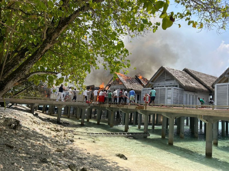 ކުޑަރަށް ރިސޯޓްގެ ވޯޓާ ވިލާތަކެއްގައި އަލިފާން ރޯވެ އަނދައިފި