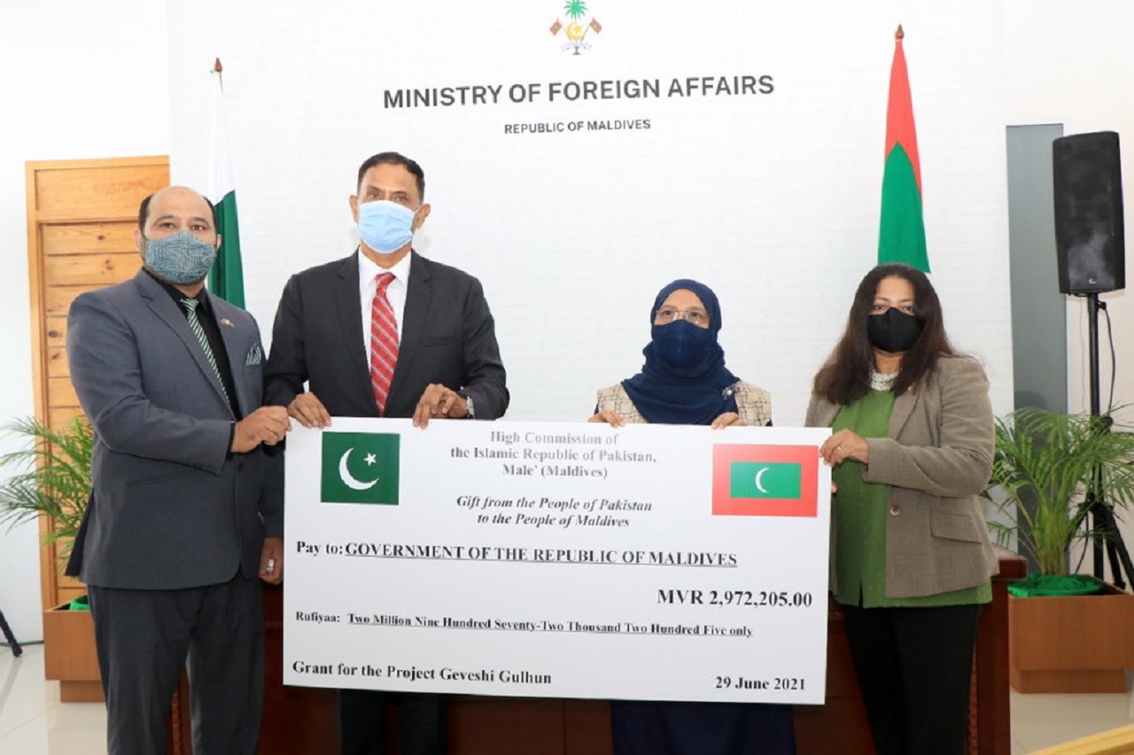 "ގެވެށި ގުޅުން" ކެމްޕޭނަށް ޕާކިސްތާނުން އެހީތެރިކަން ފޯރުކޮށްދީފި