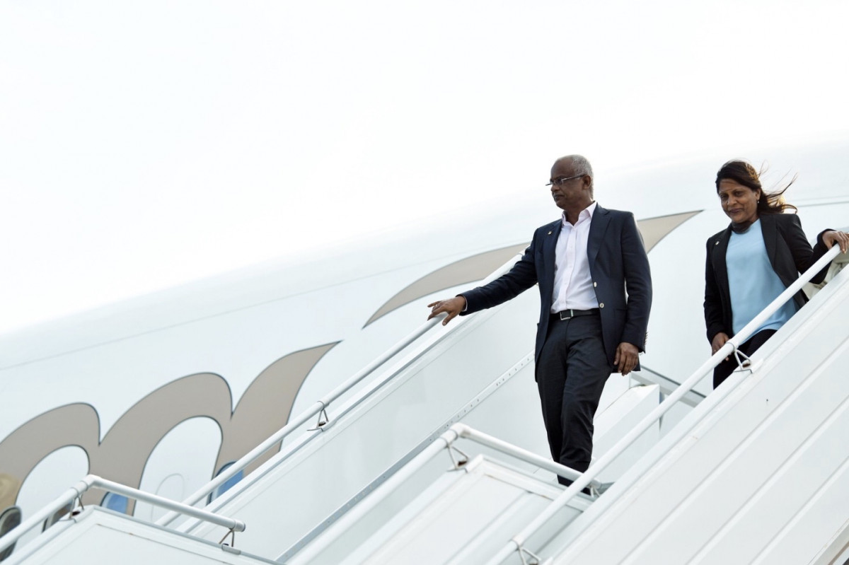 ދުބާއީއަށް ކުރެއްވި ދަތުރުފުޅަށްފަހު ރައީސް މާލެ ވަޑައިގެންފި