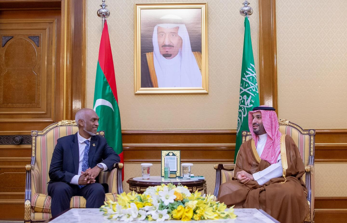 ރައީސް މުއިއްޒު، ސައުދީގެ ވަލީ އަހުދާ ބައްދަލުކުރަށްވައިފި