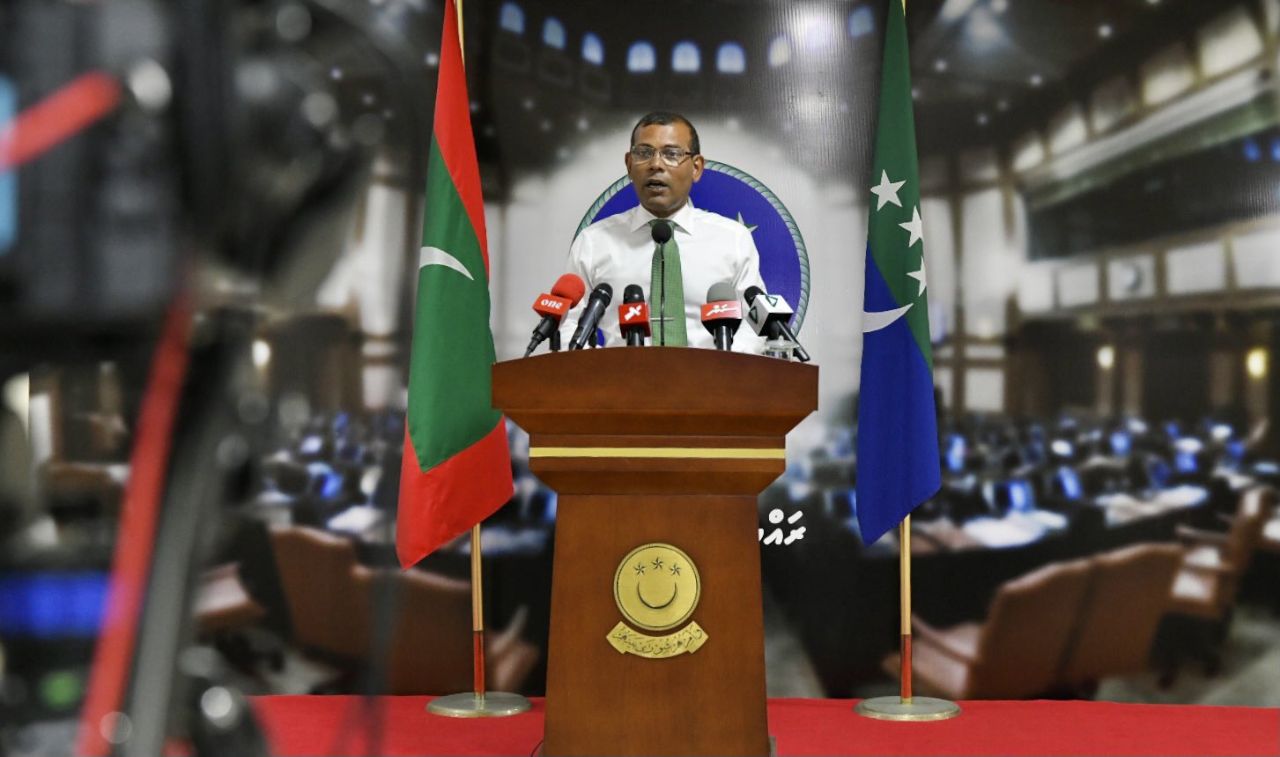 ތަރައްގީވެފައިވާ ގައުމުތަކުގައި އެހެން ގައުމުތަކުގެ އަސްކަރިއްޔާ އިން ތިބޭނެ: ރައީސް ނަޝީދު