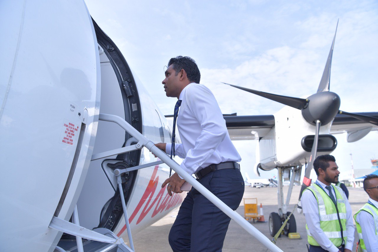 ރަސްމީ ދަތުރުފުޅެއްގައި ނައިބުރައީސް ފުވައްމުލަކަށް