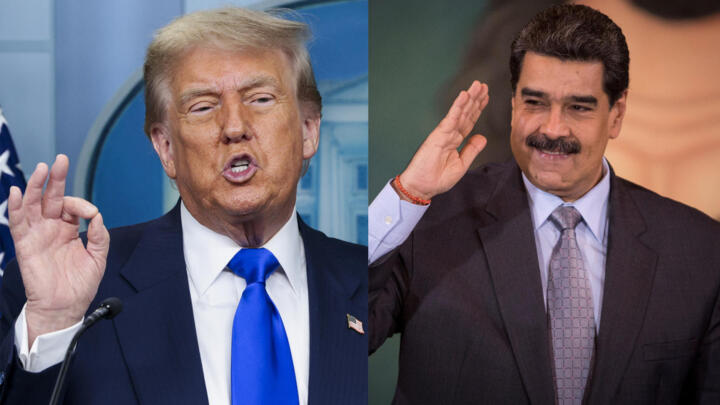 Combo of two archive photographs showing the President of the United States, Donald Trump (left), and the President of Venezuela, Nicolas Maduro. © EFE