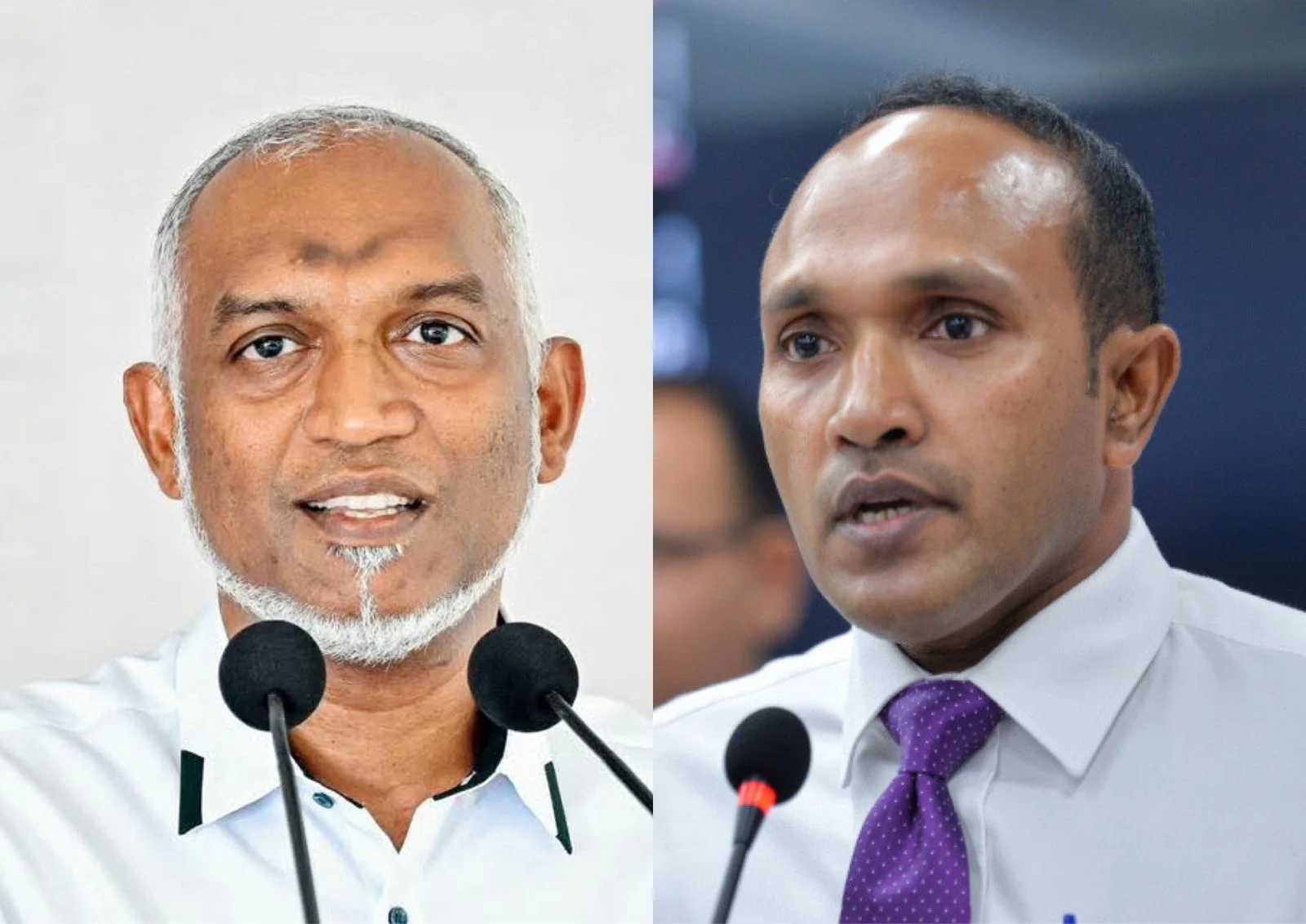 R-L: Former Vice President Dr. Jameel and President Dr. Muizzu