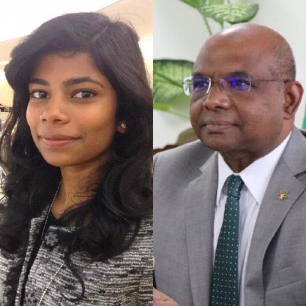 ރައީސް ނަޝީދުގެ ދަރިކަނބަލުން މީރާ ލައިލާ ނަޝީދު އަދި ޚާރިޖީ ވަޒީރު ޢަބްދުﷲ ޝާހިދު