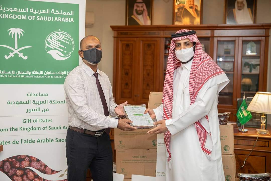 ސައުދީން ހަދިޔާކުރި 25 ޓަނުގެ ކަދުރު ދިވެހި ސަރުކާރާ ހަވާލުކޮށްފި