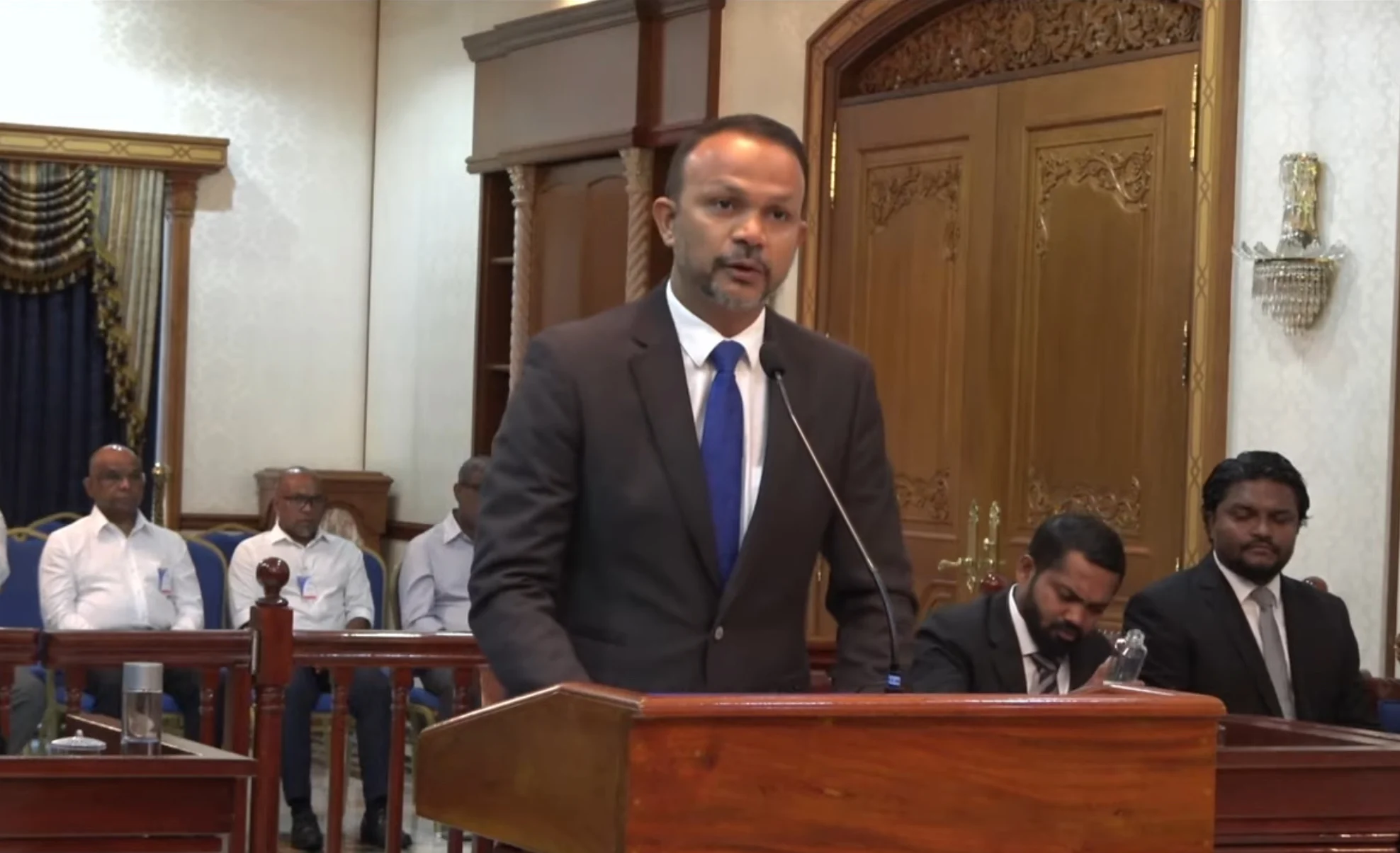 Former Kendhoo MP and lawyer Ali Hussain