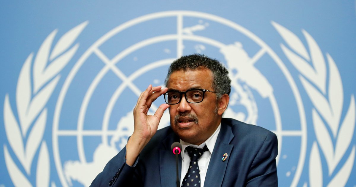 WHO director-general Tedros Adhanom Ghebreyesus.