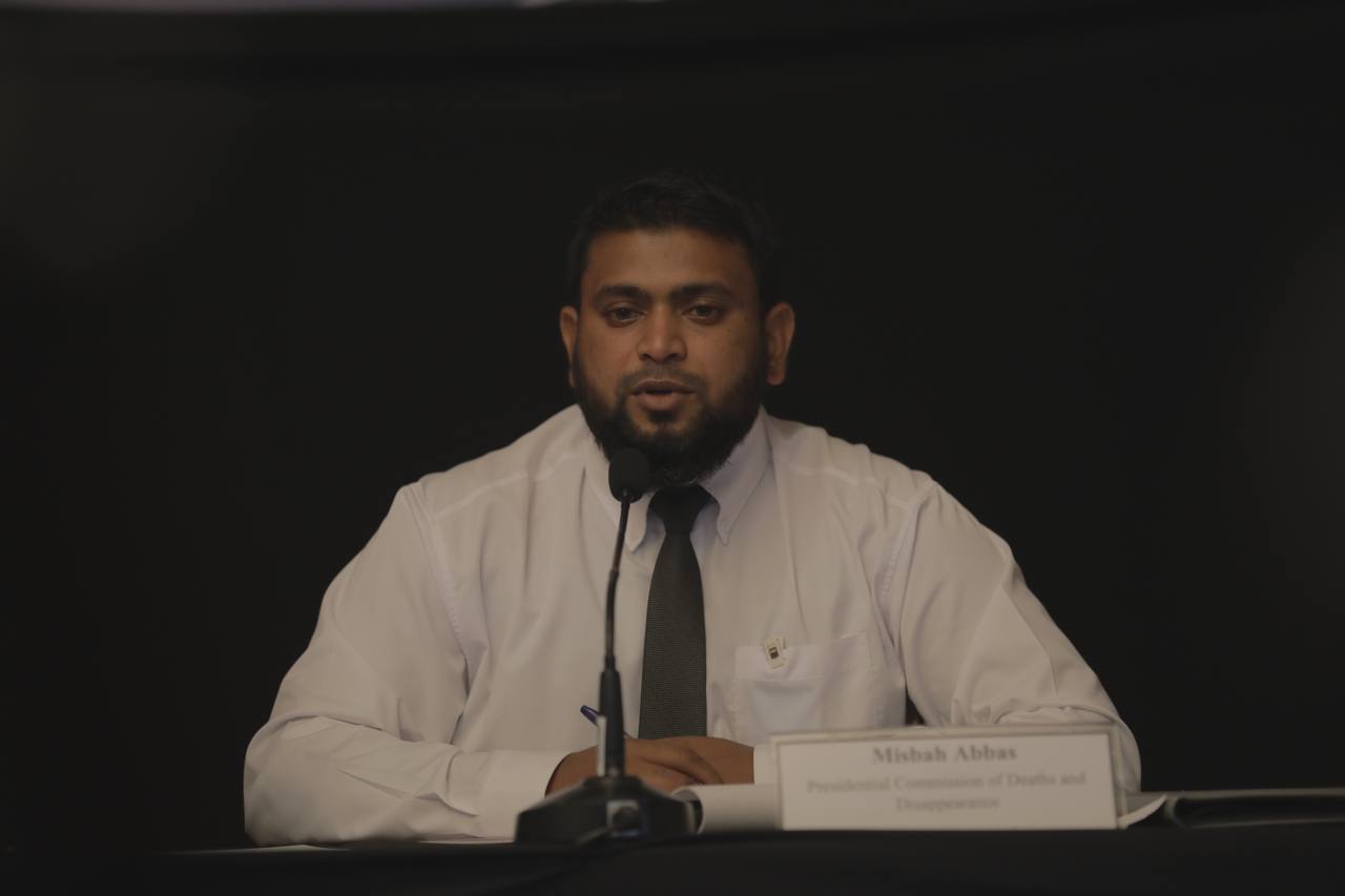 The Presidential Commission member Misbah Abbas.