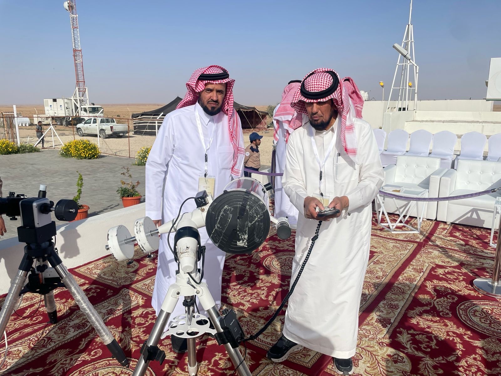 Crescent observer at the Tumair Observatory-- Haramain on X