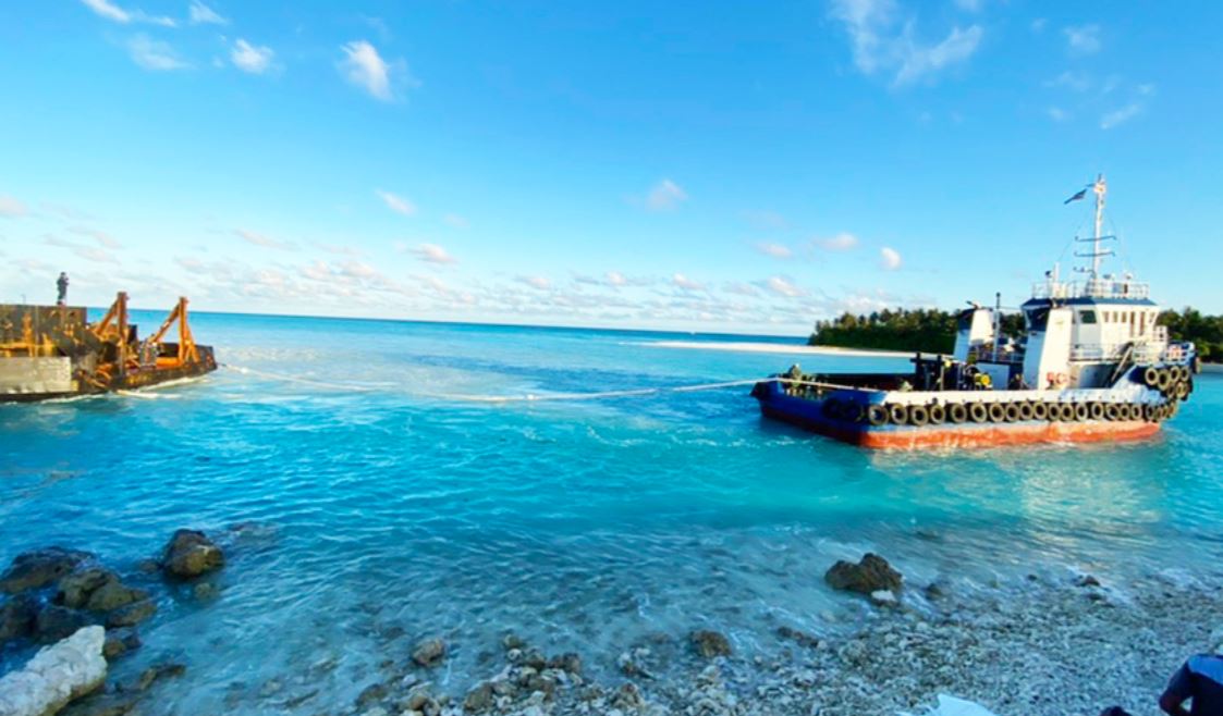 ފުޅަދޫ ބަނދަރު ތަރައްޤީކުރުމުގެ މަޝްރޫޢުގެ 86 ޕަސެންޓް ނިމިއްޖެ