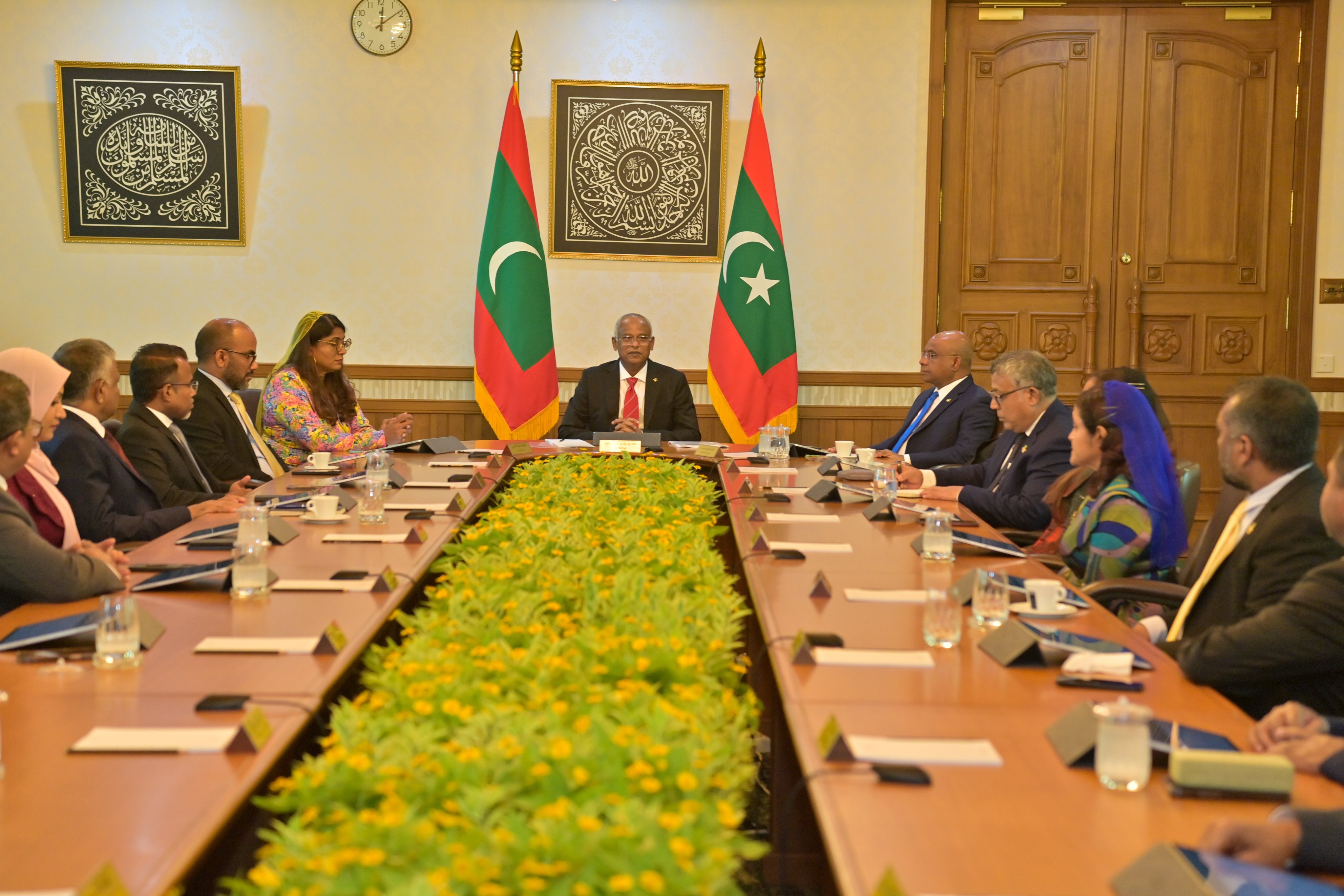 ރައީސް ސާލިހުގެ އެންމެފަހު ކެބިނެޓް ބައްދަލުވުން ބާއްވައިފި