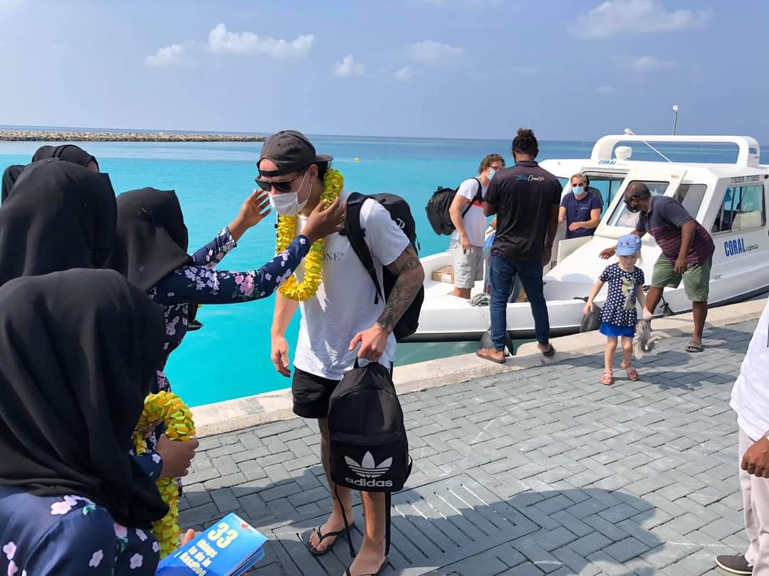 Tourist arrival to the Maldives amidst the pandemic.