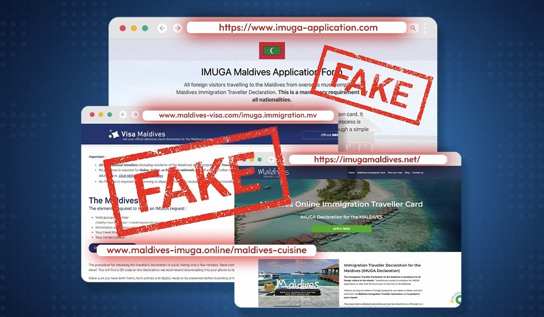 އިމުގާގެ ނަމުގައި ފޭކް ވެބްސައިޓްތަކެއް؛ ސަމާލުވޭ!