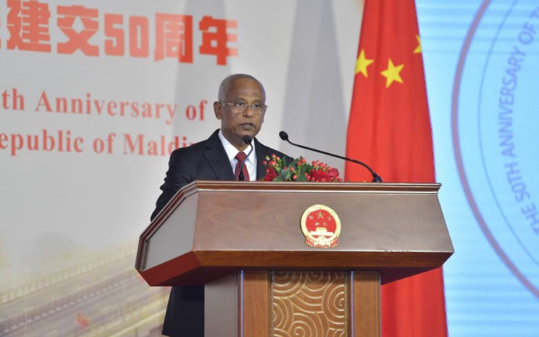 ޗައިނާއަކީ ރާއްޖޭގެ ތަރައްގީގެ އެންމެ ބޮޑު އެއް ބައިވެރިޔާ: ރައީސް