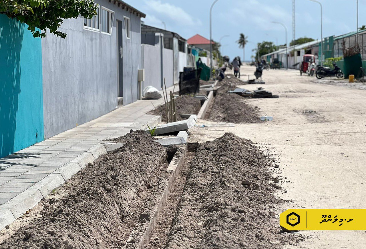 މިލަންދޫ މަގުހެދުމުގެ މަސައްކަތް ބާރަށް ކުރިއަށް