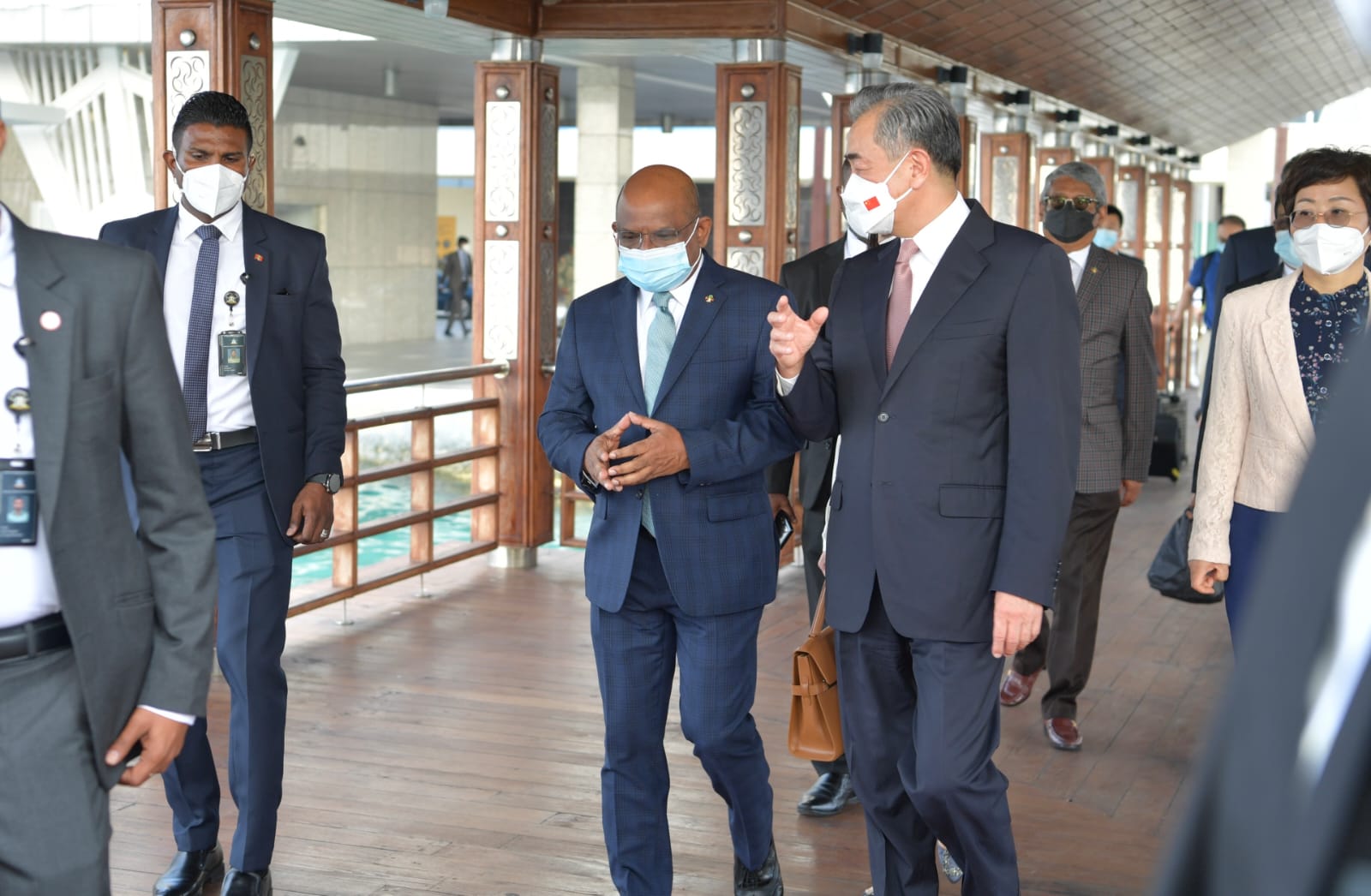 ޗައިނާގެ ޚާރިޖީ ވަޒީރު ވާންގް ޔީ ރާއްޖެ ވަޑައިގެންފި