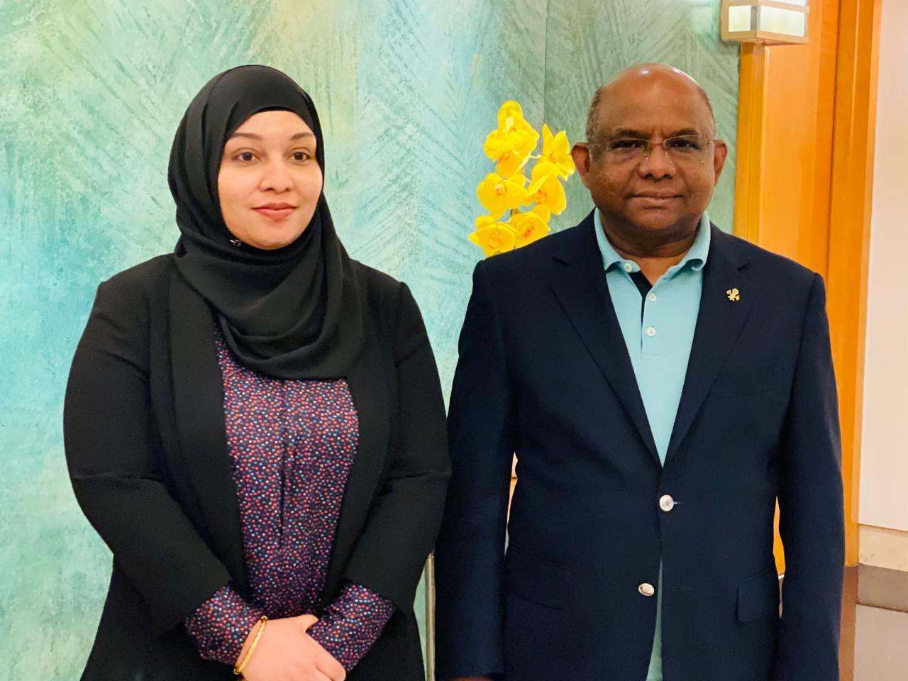 ކުރީގެ ޑެޕިއުޓީ ކޮމިޝަނާ މިޒްނާގެ ޝުކުރު ރައީސް ސޯލިހާއި ޝާހިދަށް