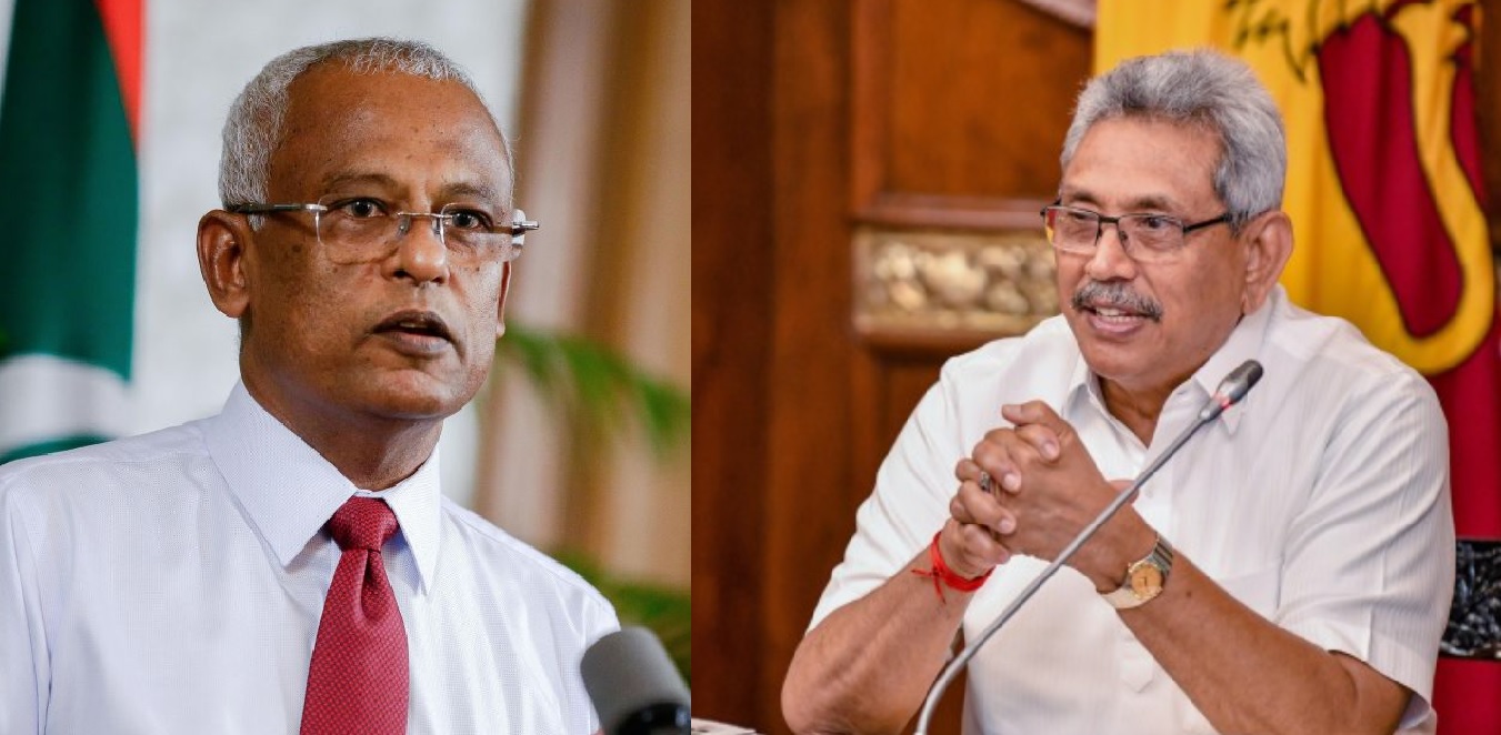 ރައީސް ޞާލިހާއި، ލަންކާގެ ރައީސް ގޮތާބަޔާ ފުރަތަމަ ފަހަރަށް ބައްދަލުކުރައްވައިފި