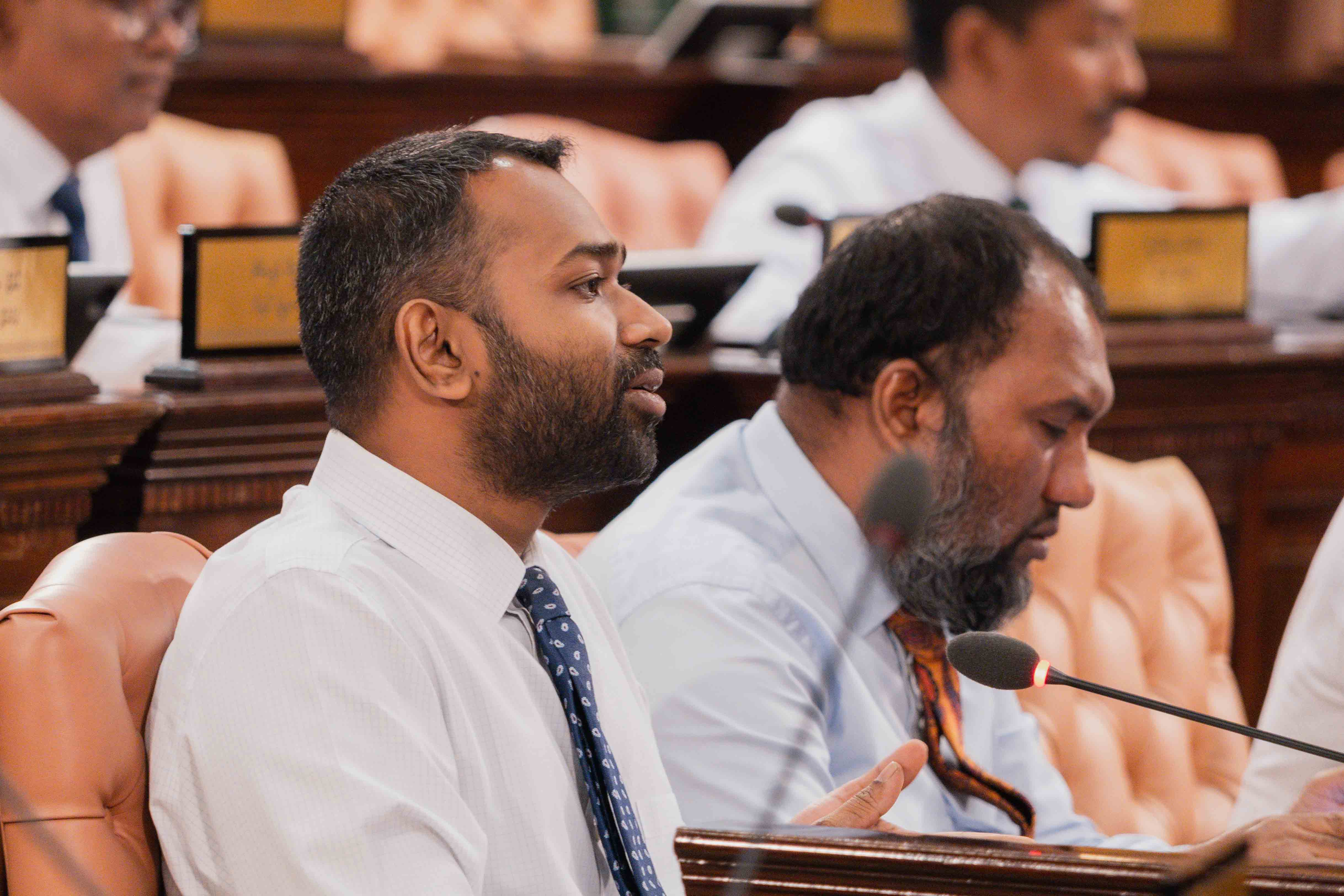 South Galolhu MP Meekail Ahmed Naseem. Photo: Peoples Majilis.